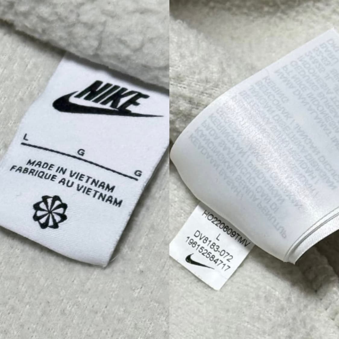 나이키 화이트 모카 투웨이 쉐르파 후리스 상품이미지5