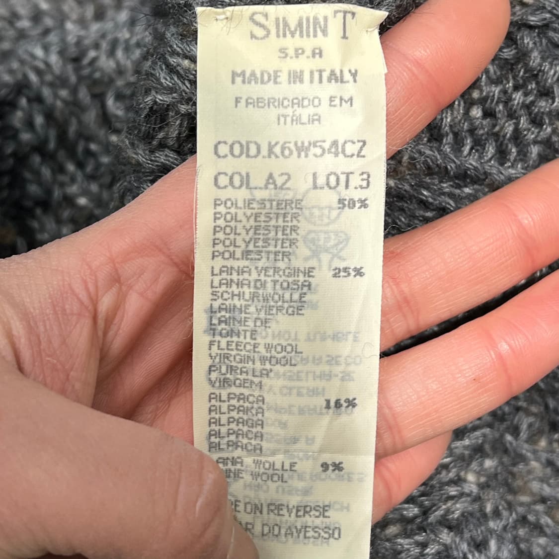 아르마니진스 로고 니트 s09278 상품이미지7