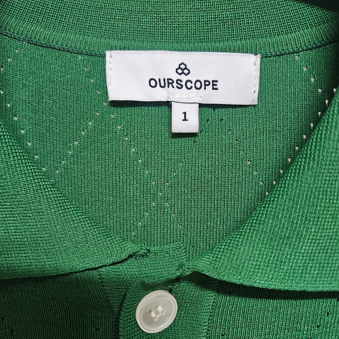 아워스코프 카라 반팔 니트 L 상품이미지3