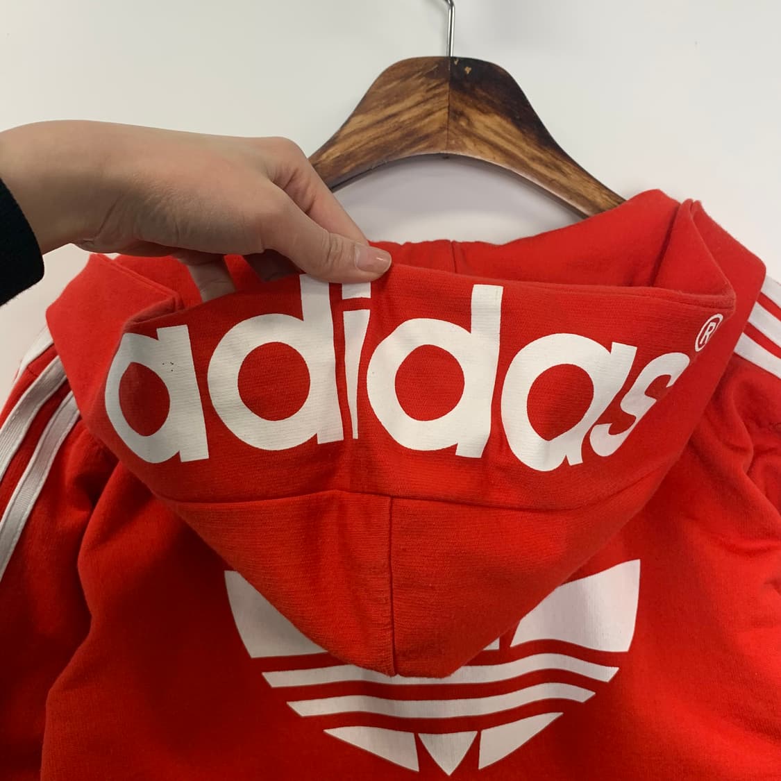 아디다스 파이어버드 레드 후드집업 상품이미지7