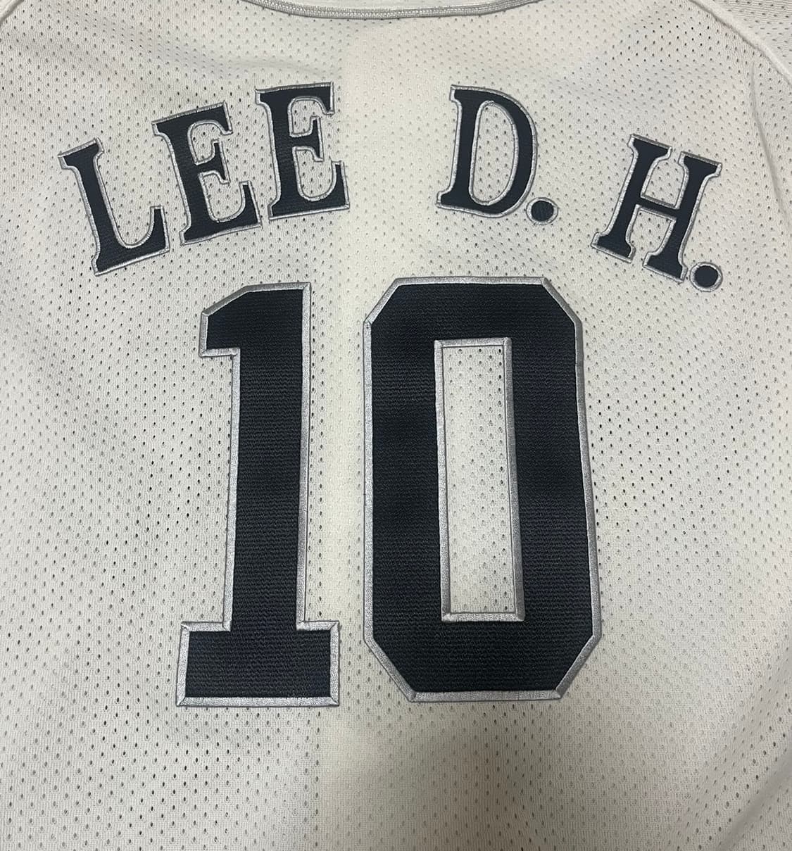 미즈노 L사이즈 이대호 소프트뱅크 호크스 홈 정품 유니폼 상품이미지3