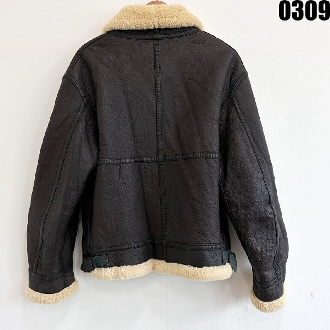빈티지 B-3 무스탕 레더 자켓 L 0309 상품이미지9