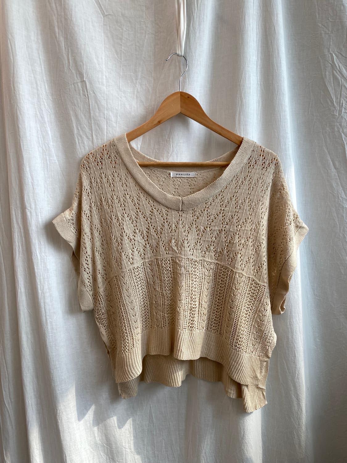 KHALITA 베이지 니트 베스트(F) 상품이미지2