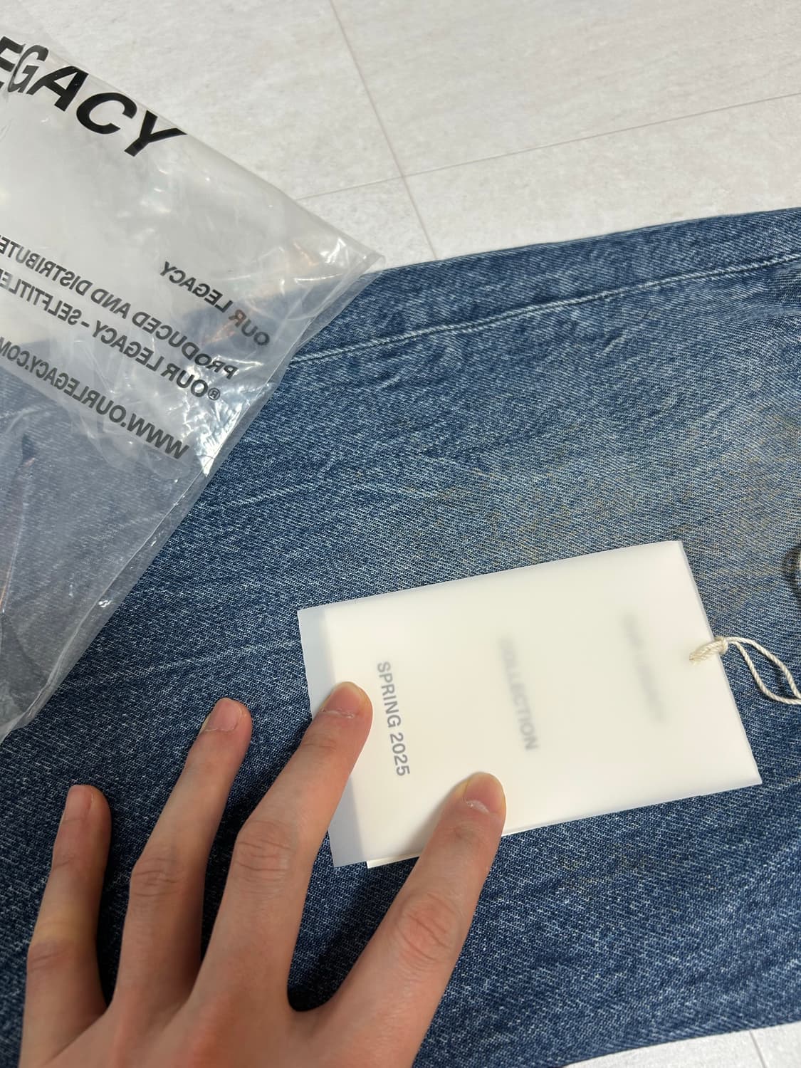 25ss ourlegacy 써드컷 데드라인워시 상품이미지10