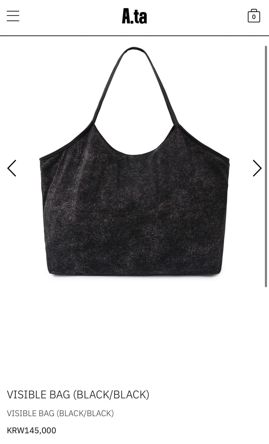 A.ta visible bag black 상품이미지1