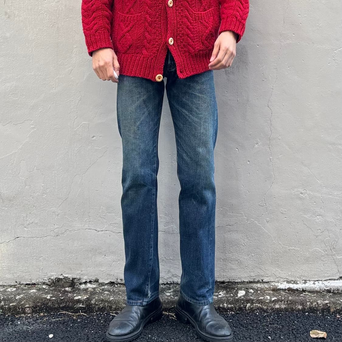 90년대 일본 드님 66타입 셀비지 데님 팬츠 상품이미지2