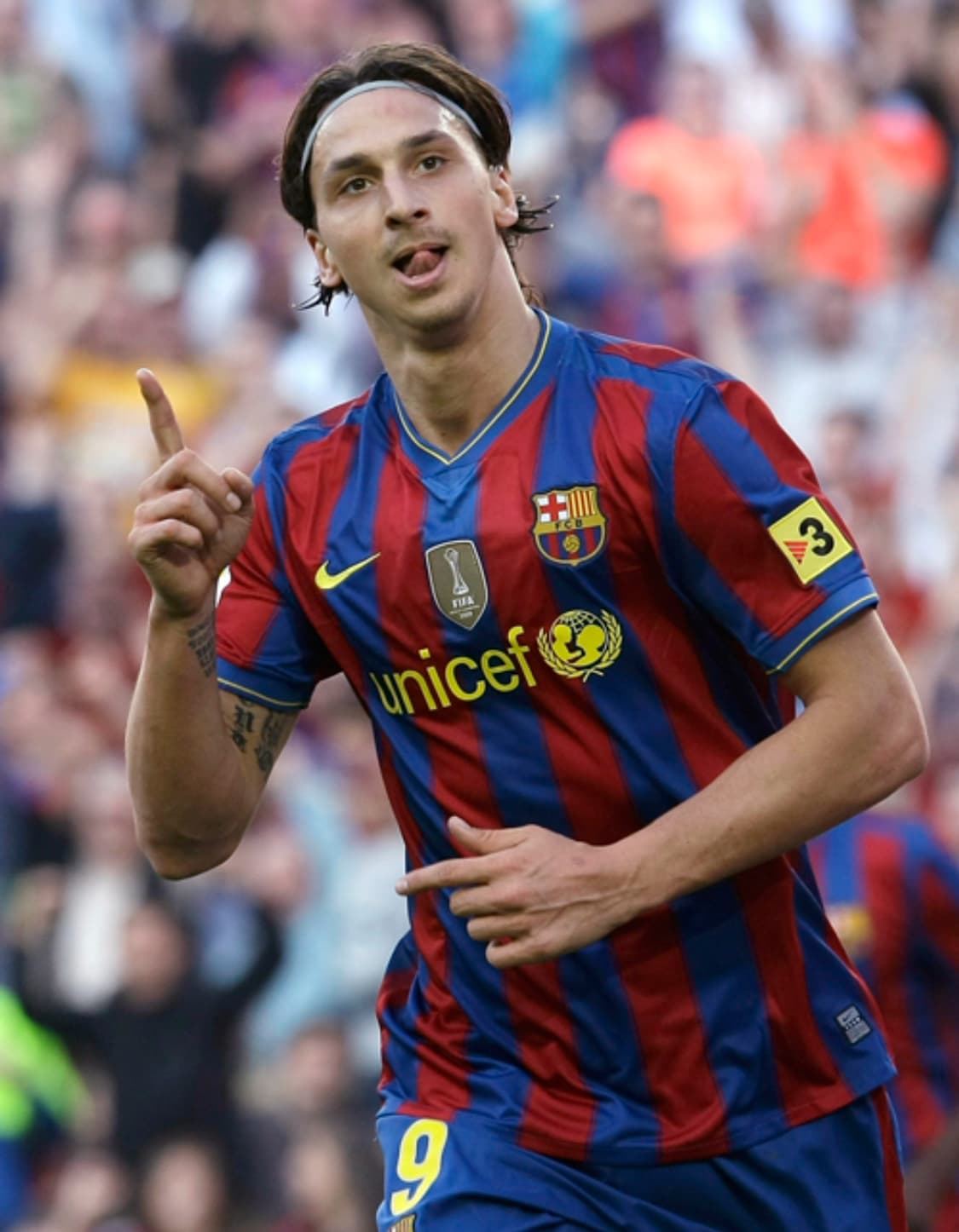 09-10 바르샤 홈 즐라탄 이브라히모비치 유니폼 L 레플리카 상품이미지8