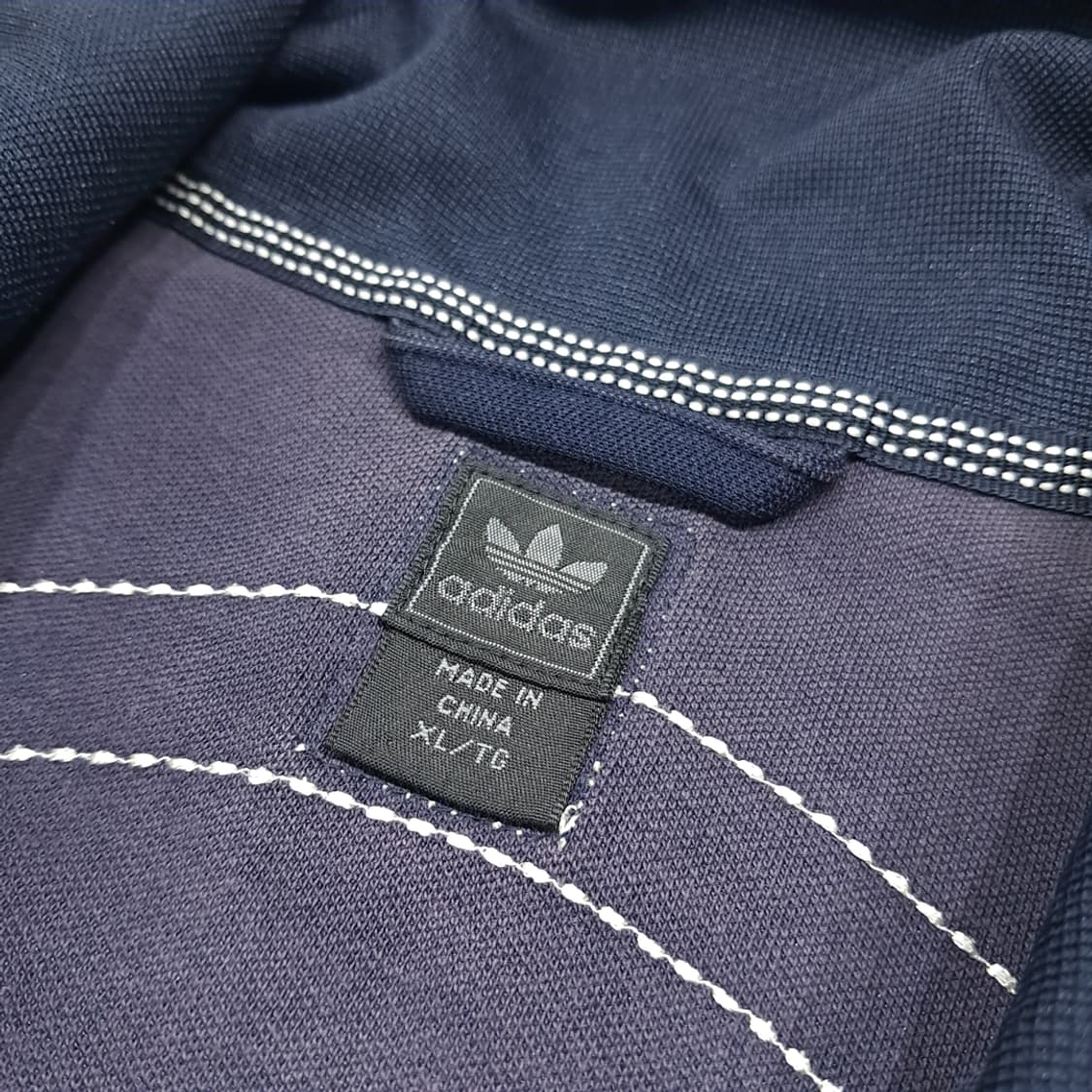 CL938 XL 아디다스x베스파 00s 코튼혼방 네이비 집업자켓 상품이미지4