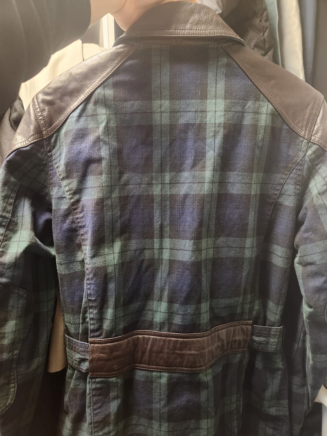 모런지(Morunge) 윌리엄 타탄체크 벨티드자켓 46 상품이미지2