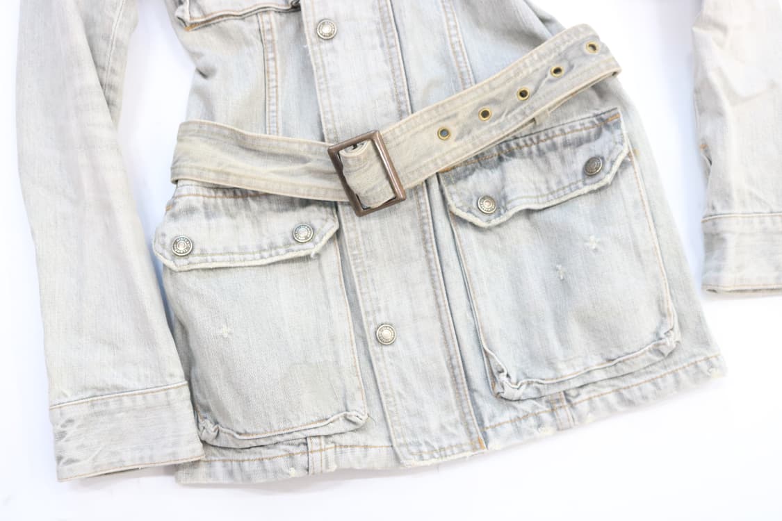 히스테릭글래머 킨키 진 빈티지 벨티드 데님 사파리 자켓 상품이미지4