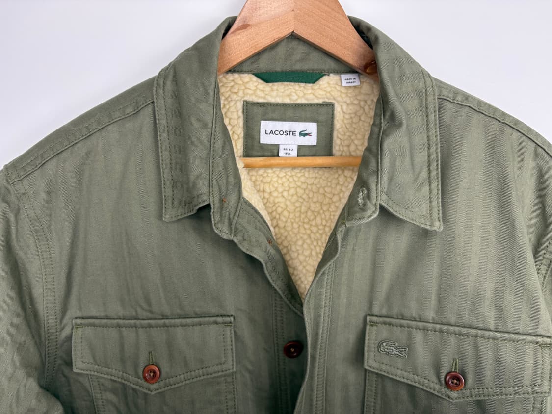 라코스테 오리지널 양털 데님 트러커 자켓 상품이미지3