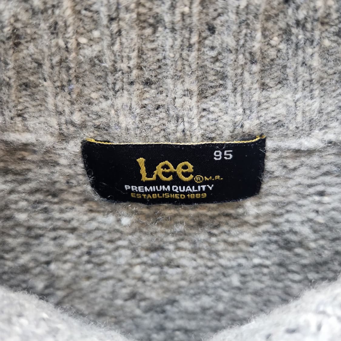 Lee 하프넥 반집업 울혼방 니트 95(L) 상품이미지5