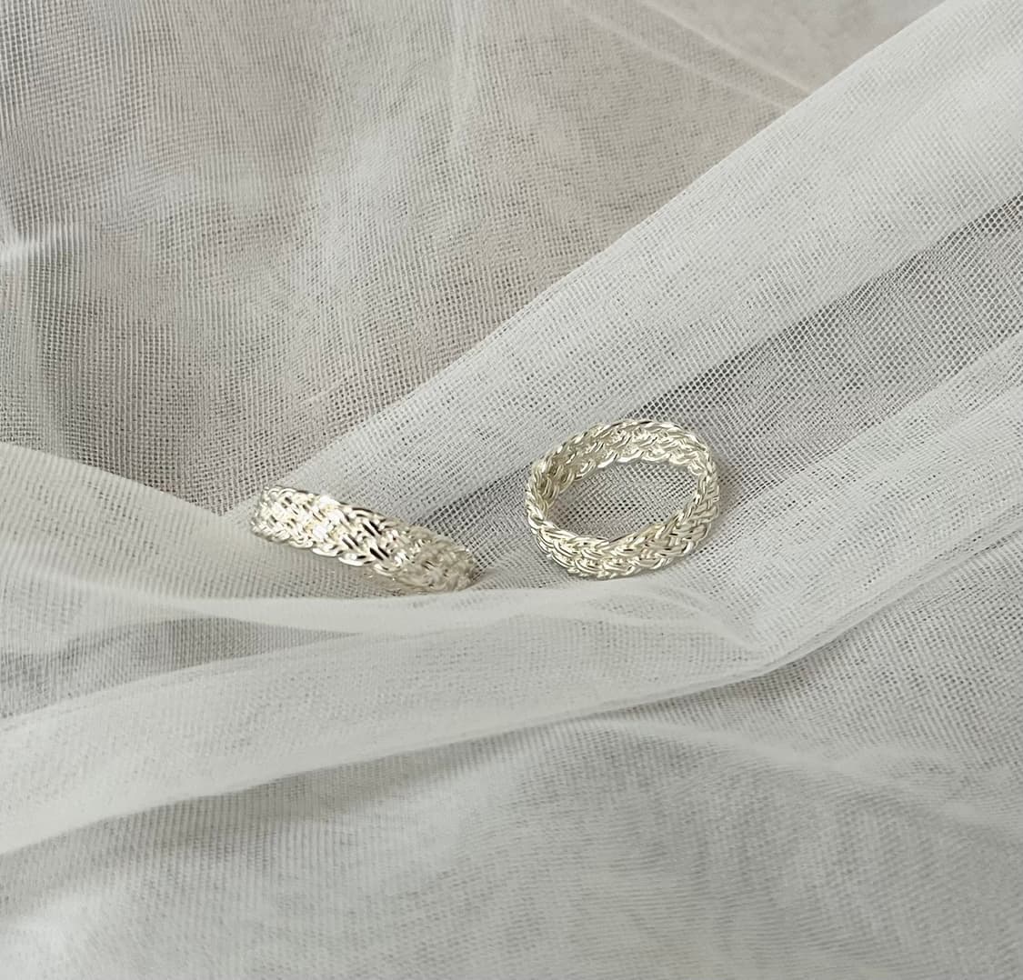 925silver 위빙반지 상품이미지5