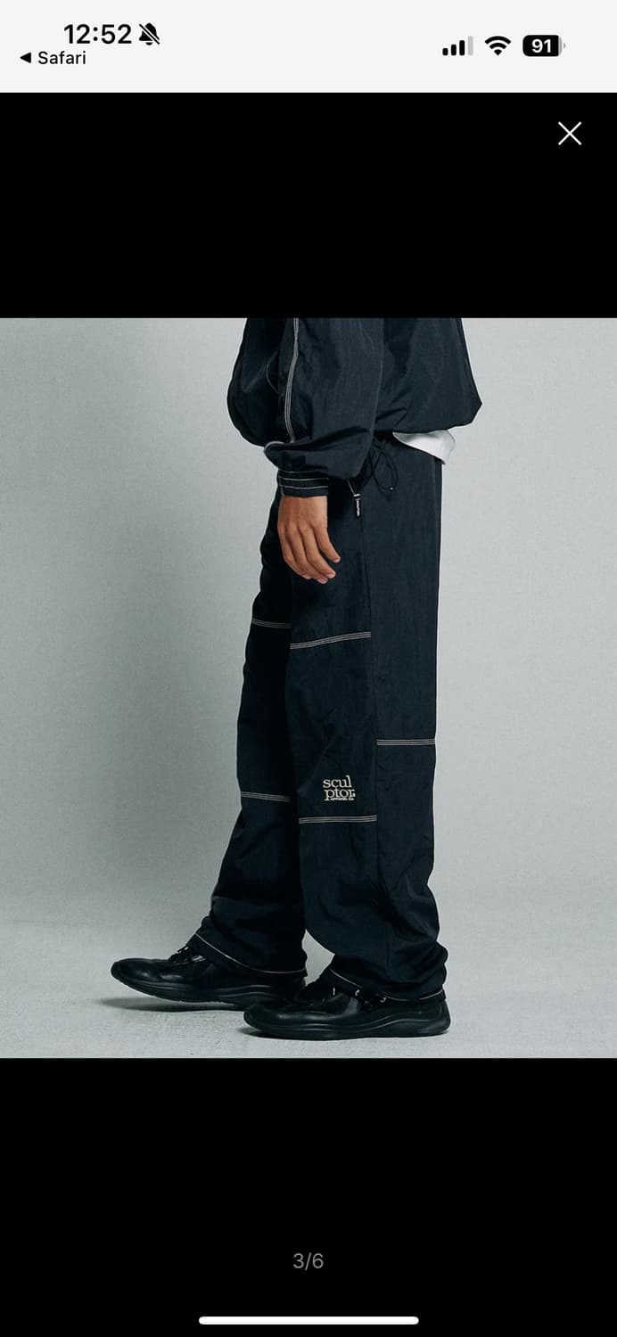 스컬프터 조거 Triple Stitched Jogger Pants 블랙 상품이미지4