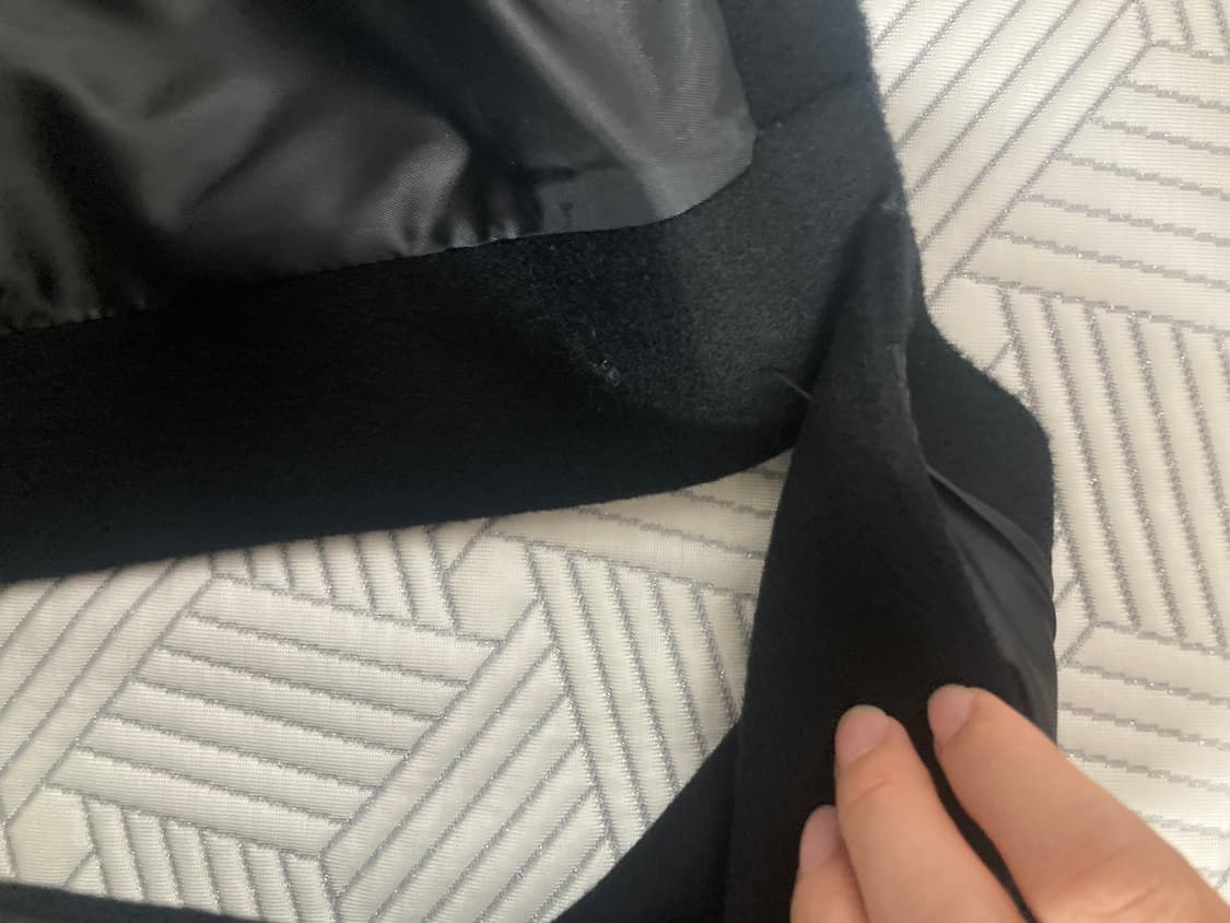 마마가리 오버사이즈 울 맥코트 블랙 46사이즈 상품이미지7