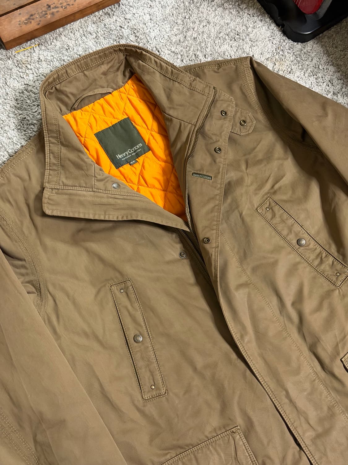 헨리코튼 가먼트다잉 코튼 카코트 상품이미지5