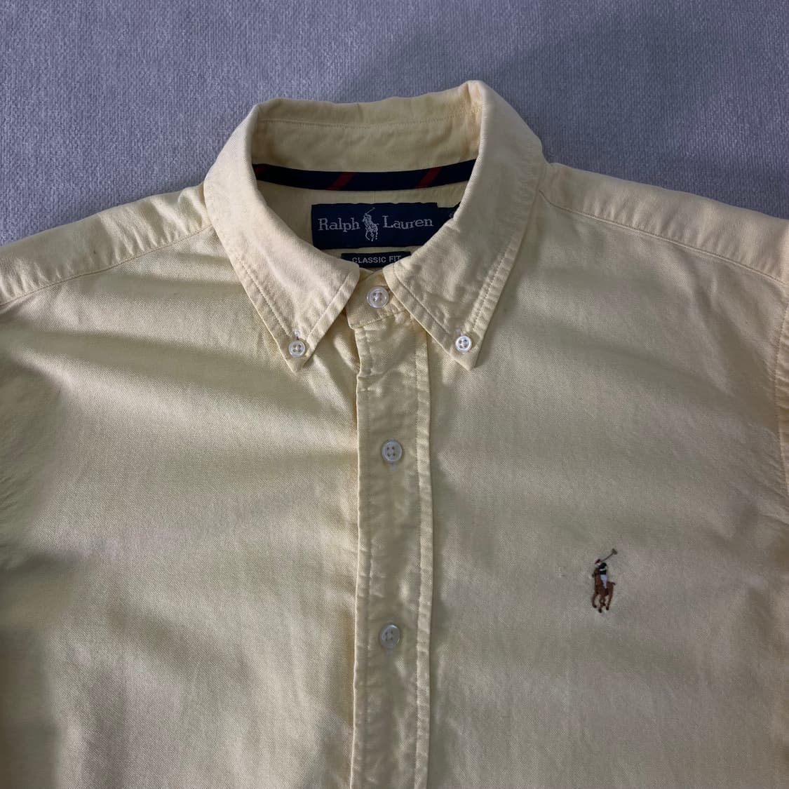 100 폴로랄프로렌 옐로우 코튼 셔츠 상품이미지2