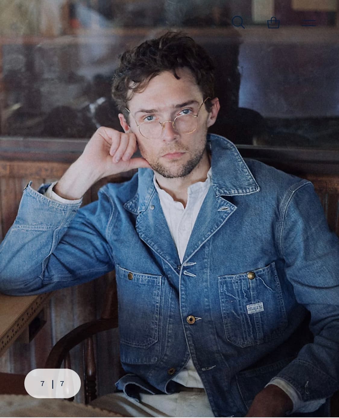 RRL 인디고 데님 엔지니어 자켓 L 상품이미지2