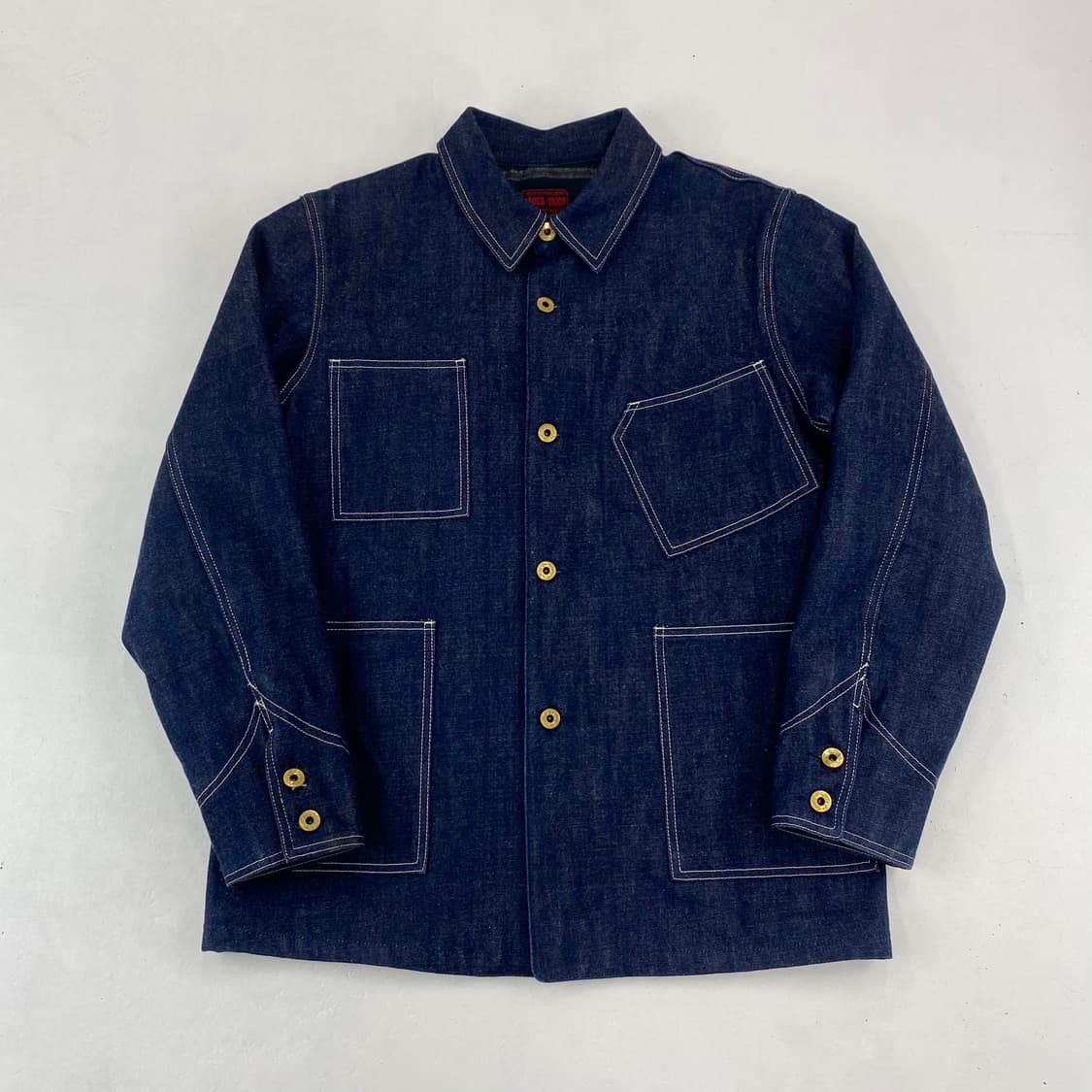 빈티지 블랭킷 포켓 초어 데님 워크 자켓 (100) 상품이미지2