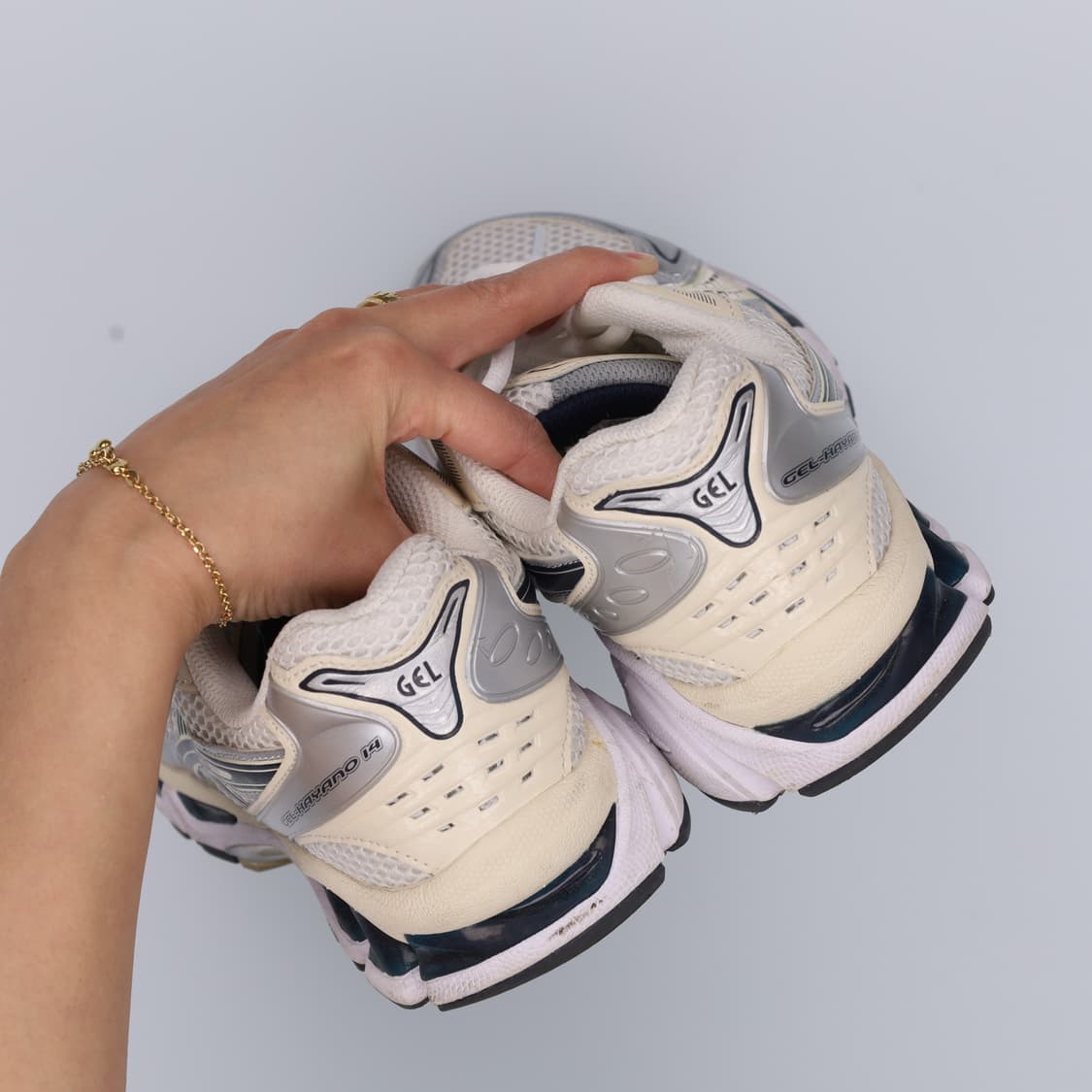 265 아식스 젤 카야노 미드화이트 0331H1 상품이미지5