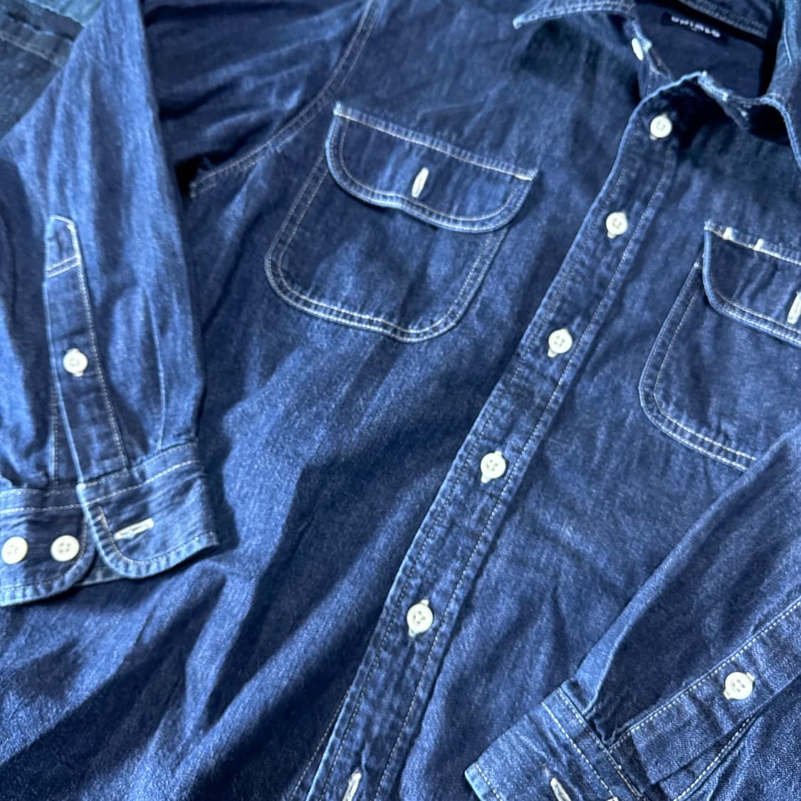 유니클로 재팬 데님 워크셔츠 M 상품이미지3
