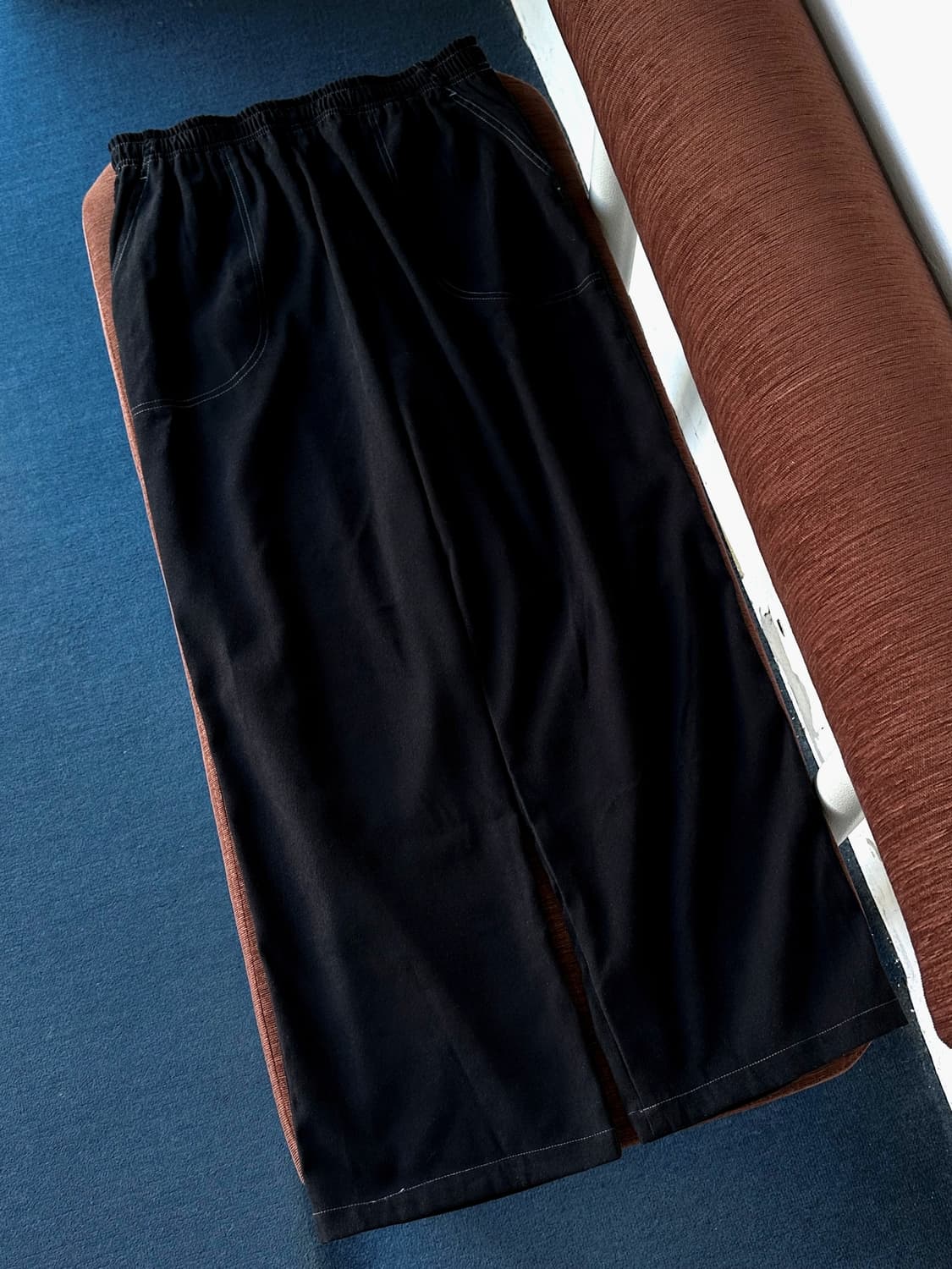 Fake suede fatigue design easy pants 상품이미지6