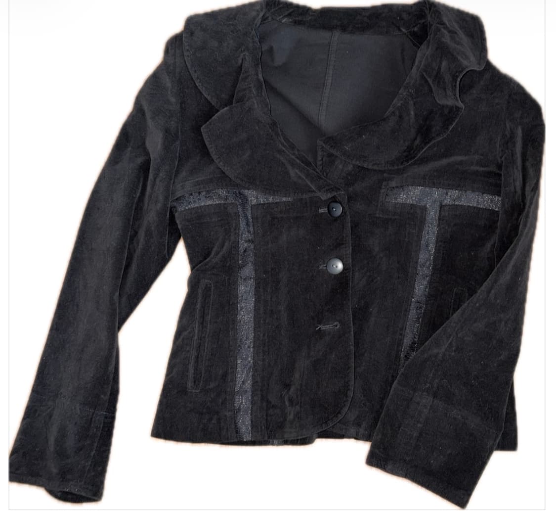 고딕 빈티지 카라 디테일 딱붙핏 자켓 상품이미지1