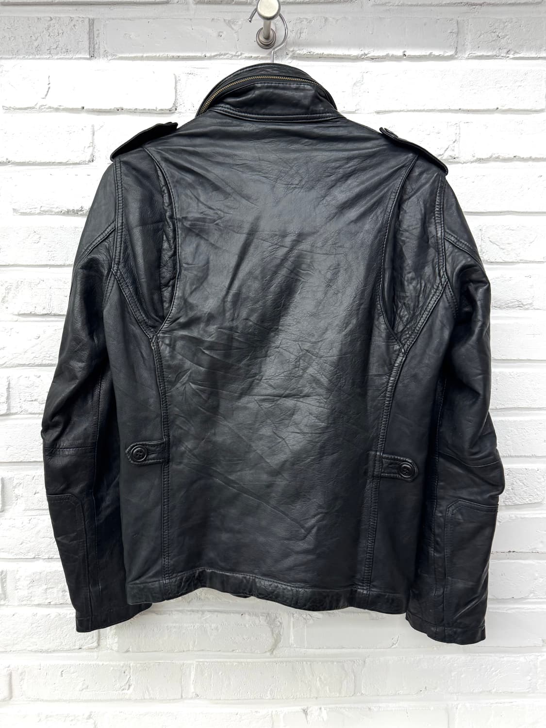 Studio Ecru  블랙 양가죽 자켓 상품이미지5