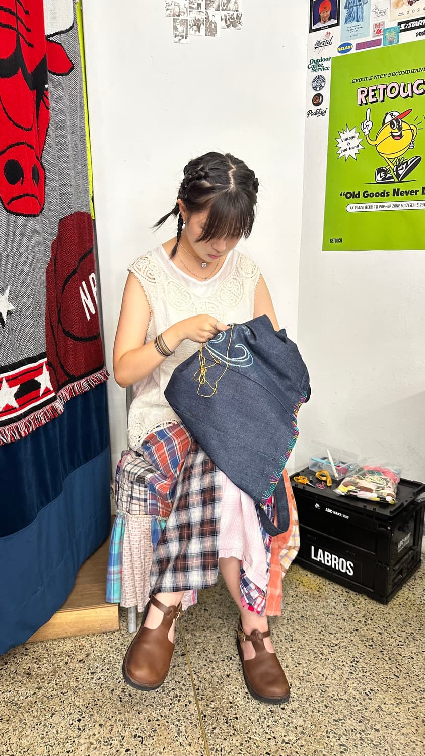 아페쎄 다니엘라 토트백 ‘핸드쏘잉 커스텀’ 상품이미지9