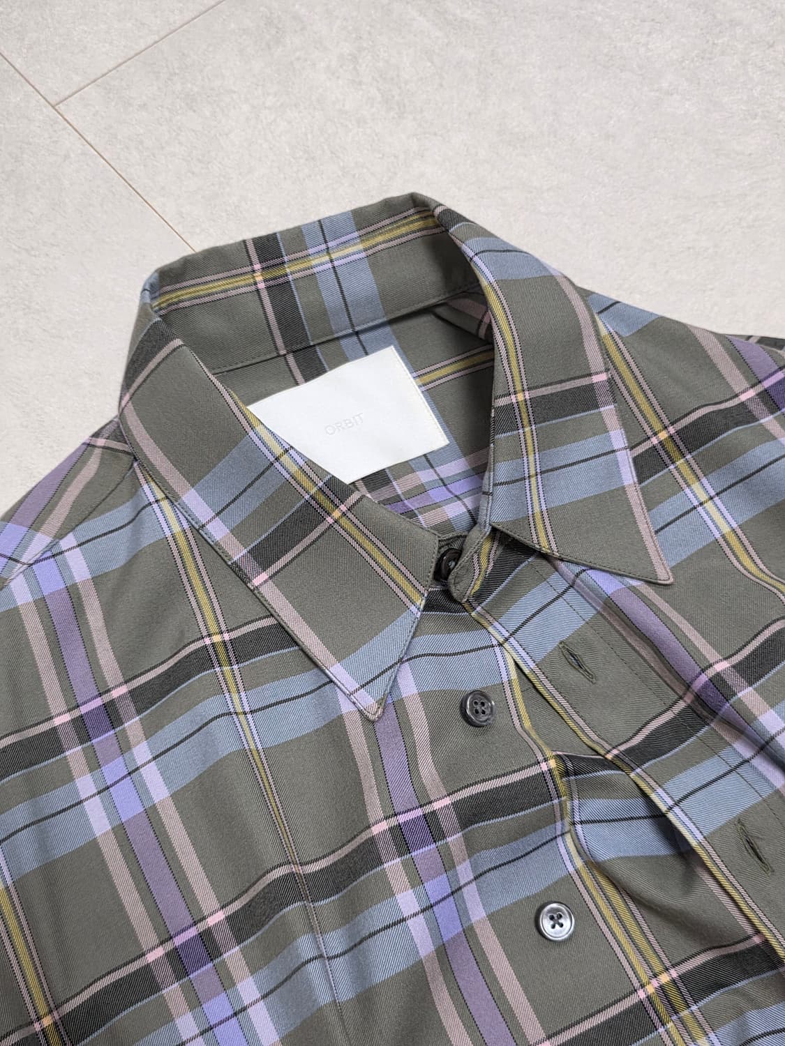 체크 오버핏 셔츠 (L, 100-105) 상품이미지2