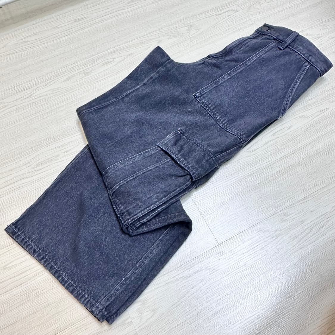 GU 지유 데님 카고팬츠 XL 상품이미지3