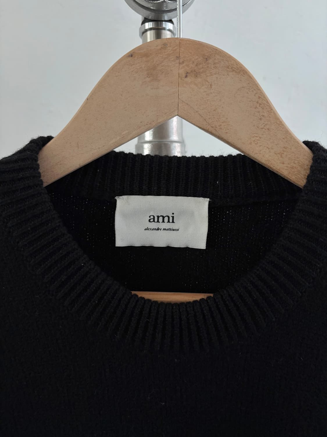아미 빅 하트 인타르시아 울 니트 상품이미지3