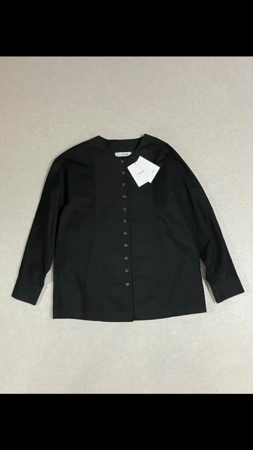 르누이 셔츠 블라우스 Blush button pointed shirt 상품이미지8