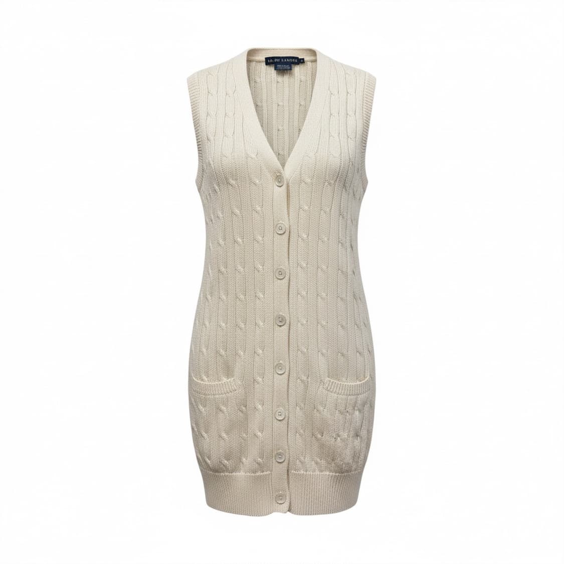 랄프로렌 (W) 슬리브리스 케이블 니트 가디건 상품이미지1