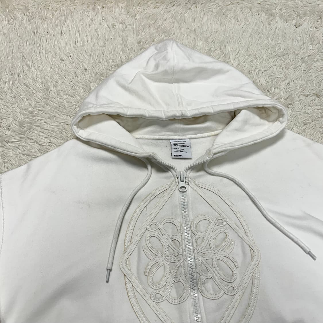 Bad Blood Leather Patch Hood Zipup 상품이미지5