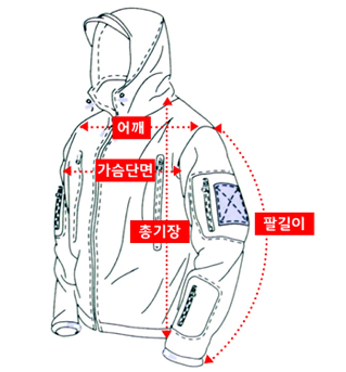 네오 택티컬 리콘 후디 자켓 L 상품이미지4