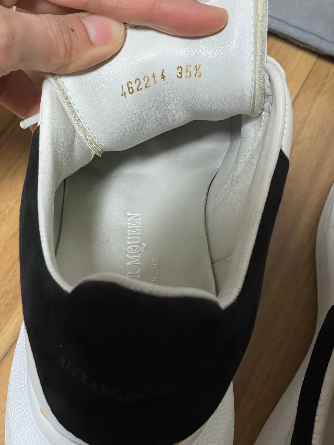 Alexander McQueen 알렉산더맥퀸 오버솔 화이트 블랙 235 상품이미지6