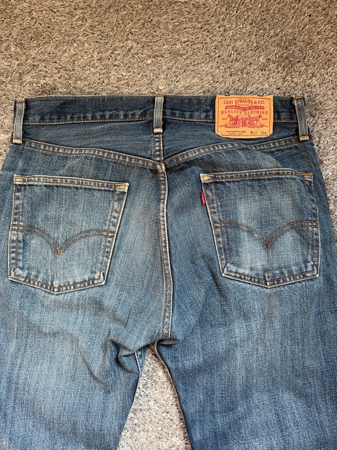 00‘s Levis 505 스트레이트 데님 팬츠 상품이미지8