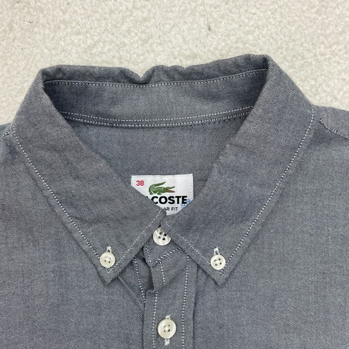 LACOSTE 포켓 셔츠 그레이 38 상품이미지6