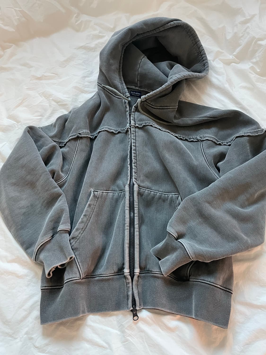 헤리티지플로스 221 피그먼트 후드 집업 상품이미지1