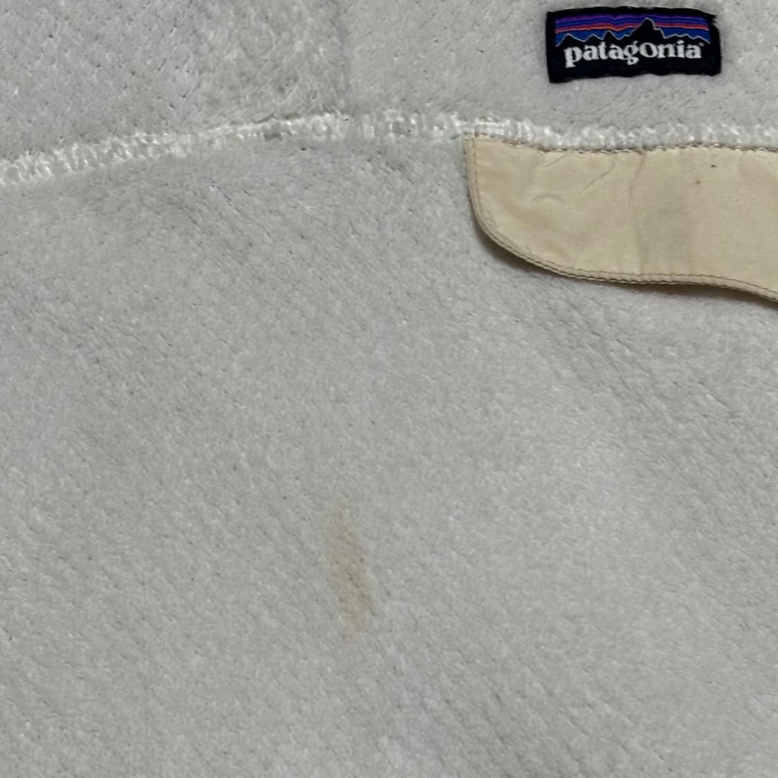 M 파타고니아 여성 화이트 반집업 플리스 상품이미지6