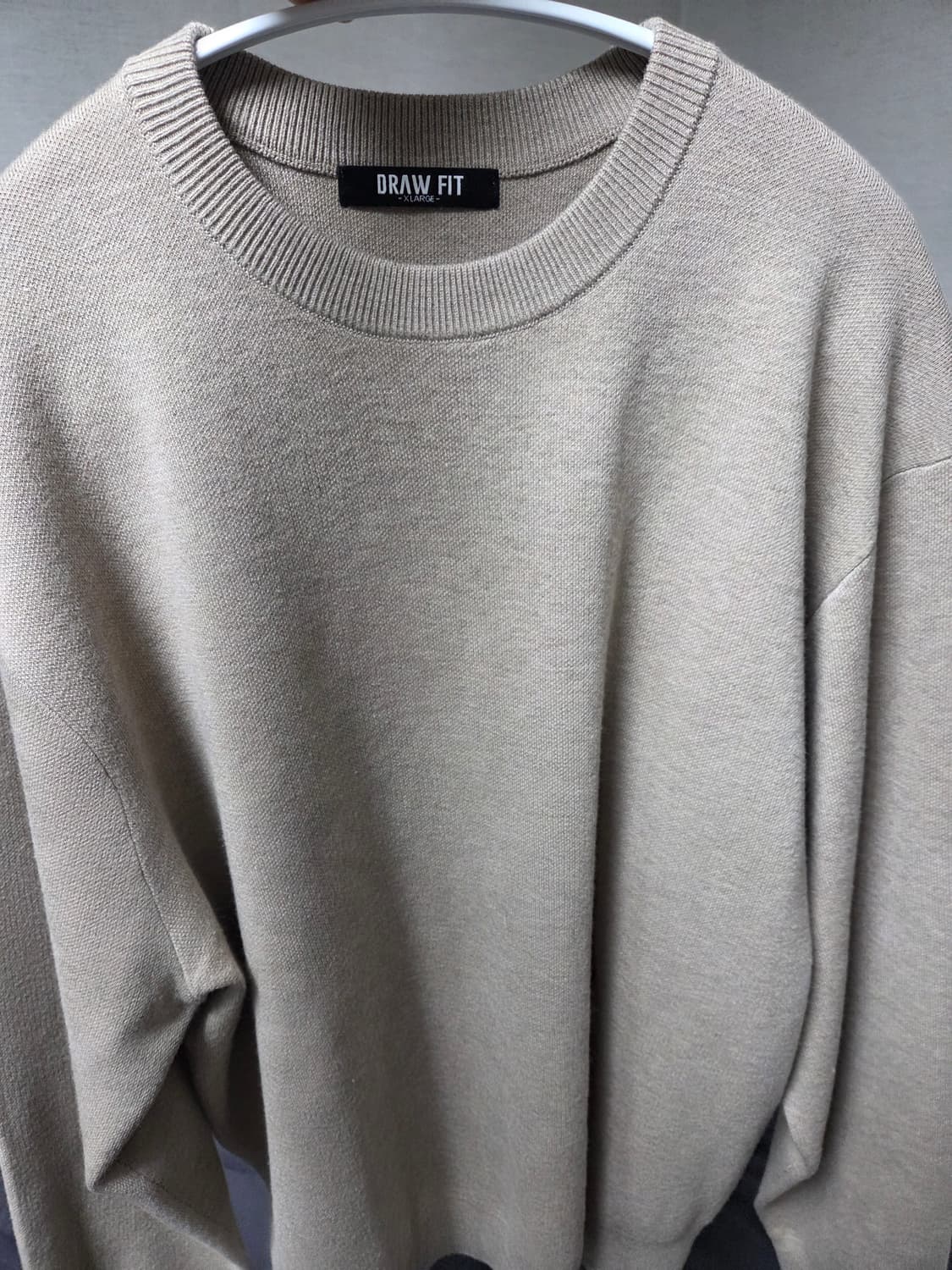 DRAW FIT 니트 3벌 세트 (베이지, 블랙, 차콜)일괄판매 상품이미지3