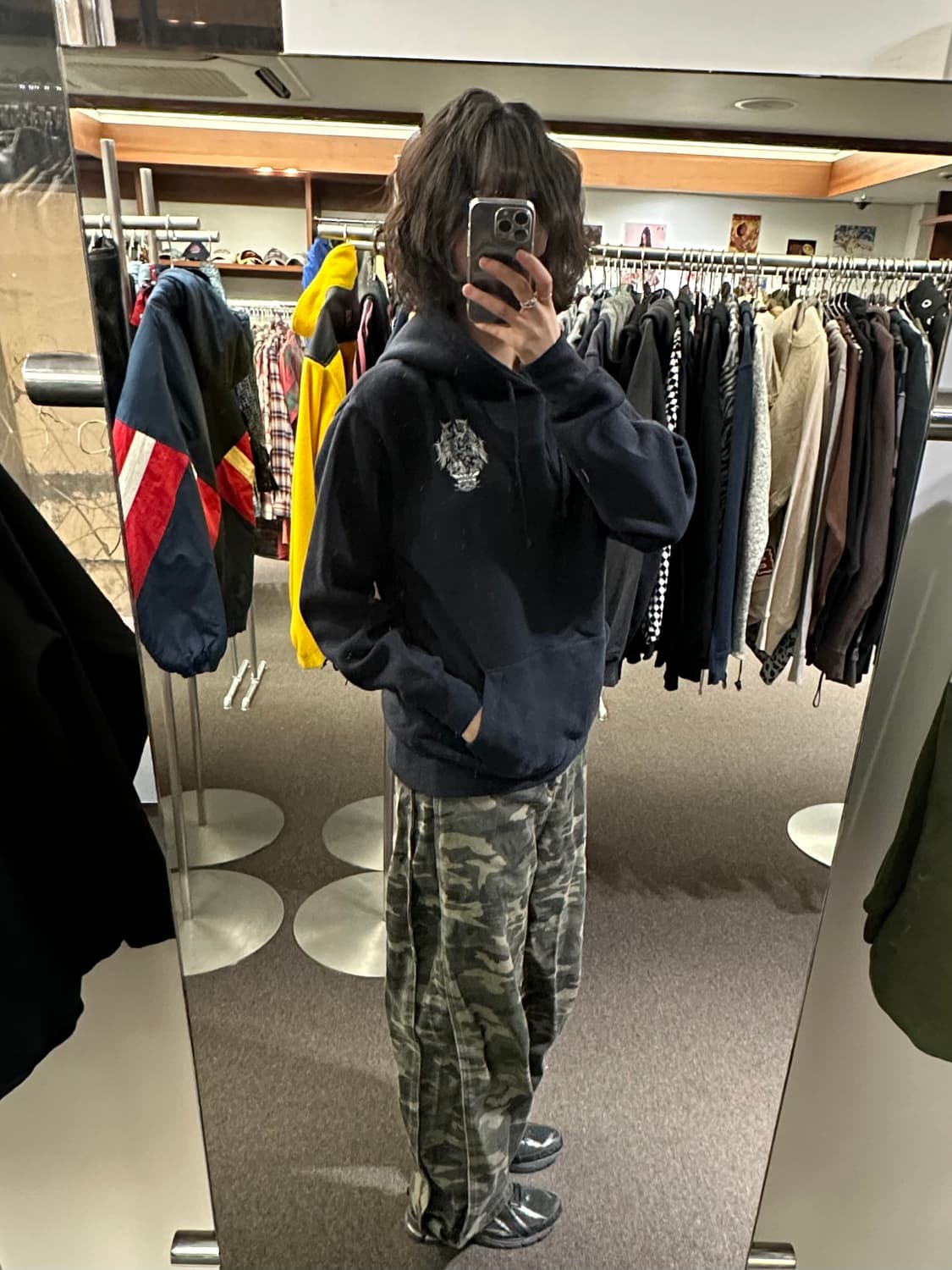 L)Japanese vintage 네이비 후디 상품이미지1