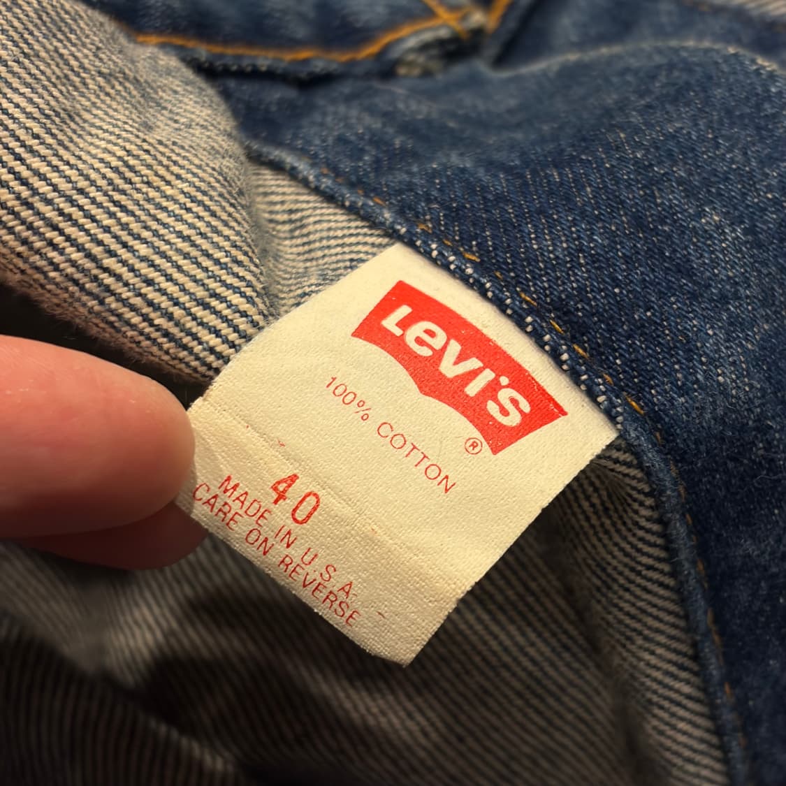 [40] 90s 리바이스 USA 데님 트러커 자켓 청자켓 B858 상품이미지7