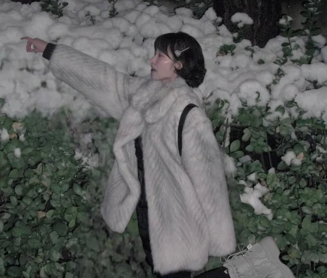 포그던 fogdawn haze fur jacket 퍼자켓 그레이 상품이미지2