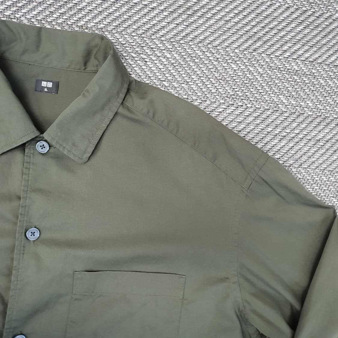 유니클로 오버핏 셔츠 남방 남자105~110 상품이미지3