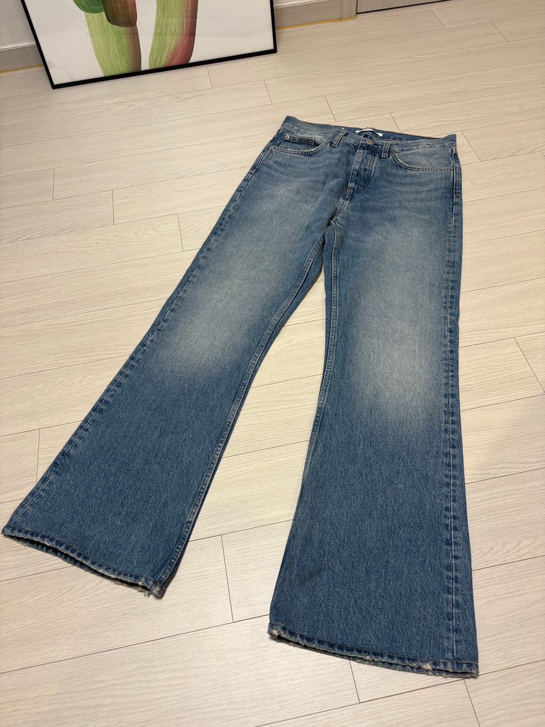 sunflower 썬플라워 플레어 데님 팬츠 네츄럴 빈티지 30인치 상품이미지3