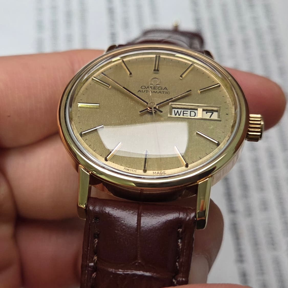 빈티지 오메가 씨마스터 데이데이트 올금장 샴골판 오토매틱 상품이미지5