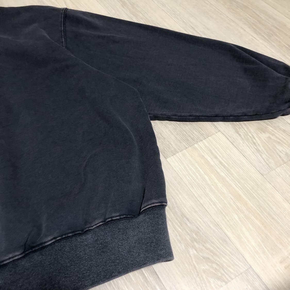 (M) 새상품 파르티멘토 2year 워시 럭비 스웨트 셔츠 다크 네이비 상품이미지9