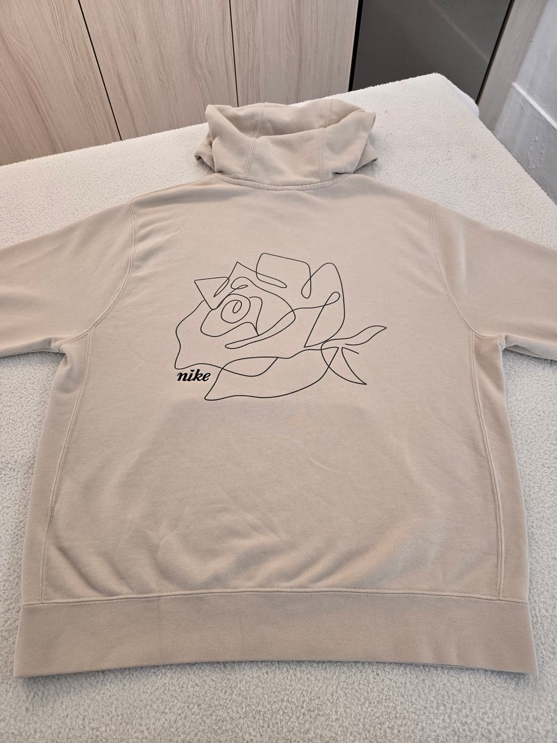 나이키 후드티 베이지 뒷면 프린팅 이쁨 XL 상품이미지7